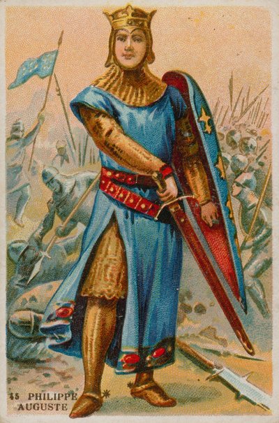Philip II Augustus by French School