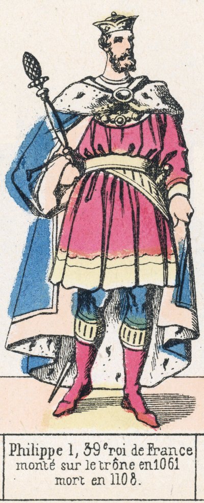 Philip I, 39th King of France, Ascended the Throne in 1061, Died in 1108 by French School