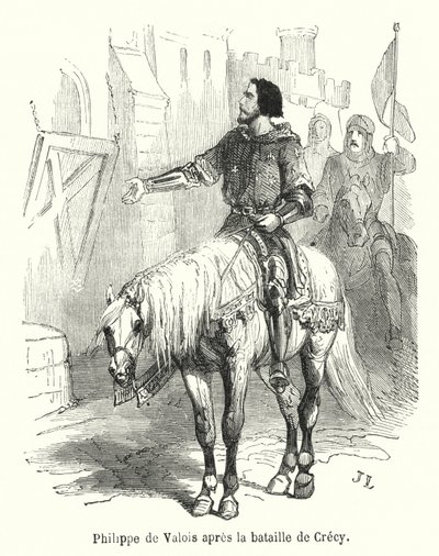 Philip of Valois After the Battle of Crecy by French School