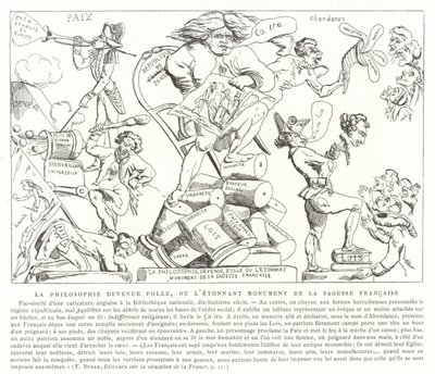 Philosophy Gone Mad, or the Astonishing Monument to French Wisdom by French School