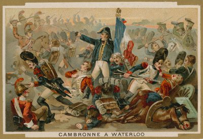 Pierre Cambronne at the Battle of Waterloo, 1815 by French School
