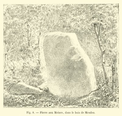 Pierre aux Moines, in the Forest of Meudon by French School
