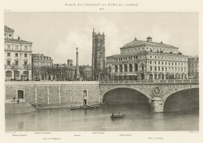 Place du Châtelet and Pont au Change, 1876 by French School