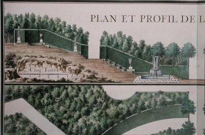 Plan and cross Section of the Grove, from 