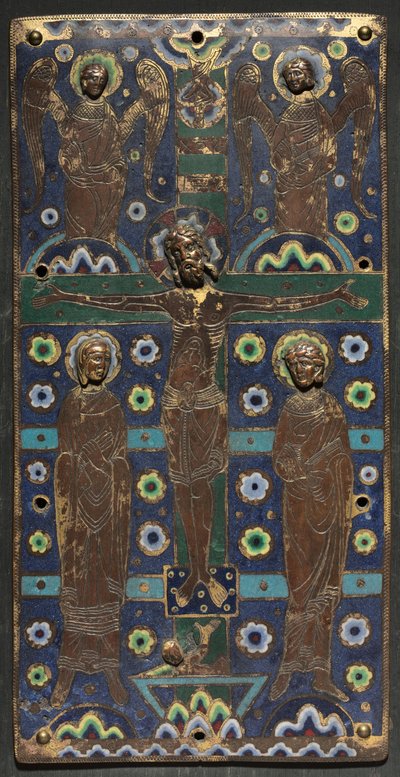 Plaque from a Book Cover with the Crucifixion by French School