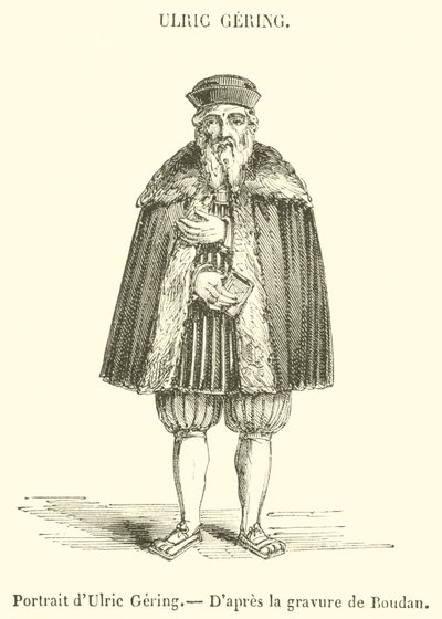 Portrait of Ulric Gering by French School