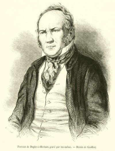 Portrait of Duplessi-Bertaux by French School