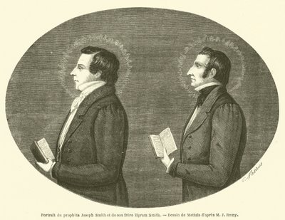 Portrait of the Prophet Joseph Smith and His Brother Hyrum Smith by French School