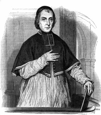 Portrait of Abbe Le Brotier, Canon Archpriest of Paris and Ordinary Preacher of Napoleon III by French School