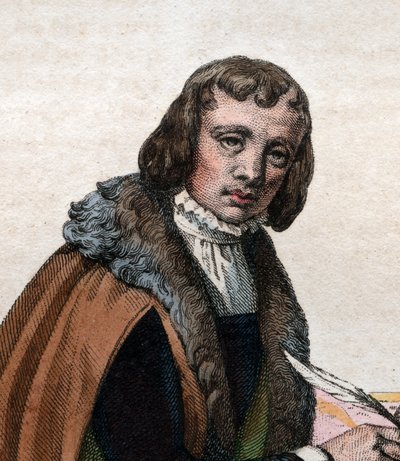 Portrait of Alain Chartier (1385-1430), French poet and political writer by French School
