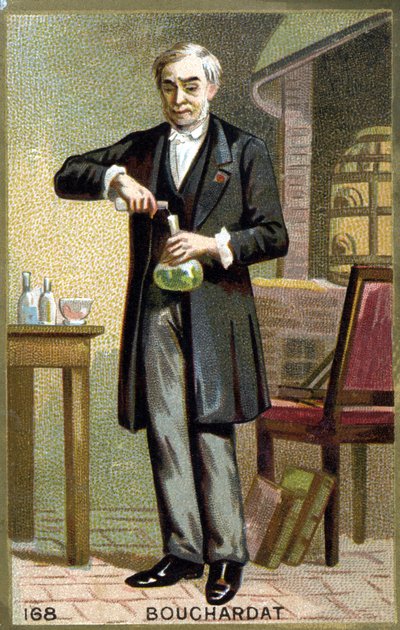 Portrait of Apollinaire Bouchardat (1809-1866), French pharmacist. Chromolithography of the late 19th century by French School