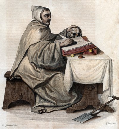 Portrait of Armand Jean le Bouthillier de Rance, founder of the Trappist Cistercians by French School