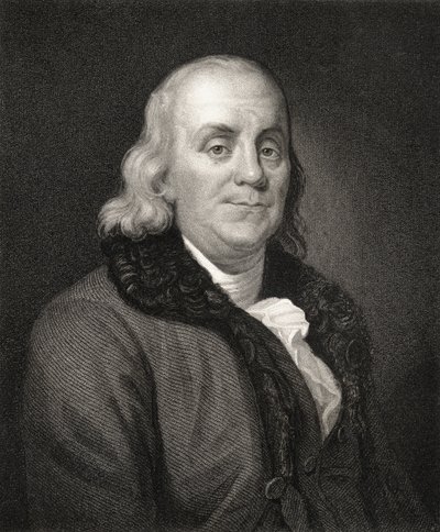 Portrait of Benjamin Franklin by French School