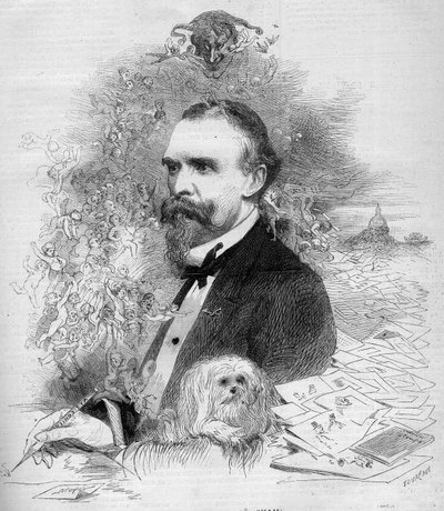 Portrait of Cham (Amedee Comte de Noe) by French School