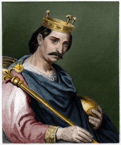 Portrait of Charles II the Bald (823-877), King of France - in 
