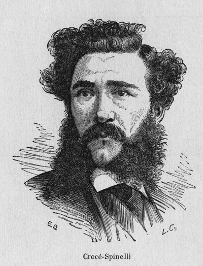 Portrait of Crocé-Spinelli, French Physicist - in Album of Science; Illustrious Scientists; Great Discoveries 1896 by French School