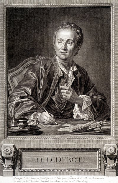 Portrait of Diderot from the Encyclopedia of Diderot and Alembert by French School