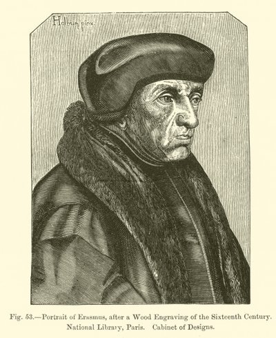 Portrait of Erasmus by French School