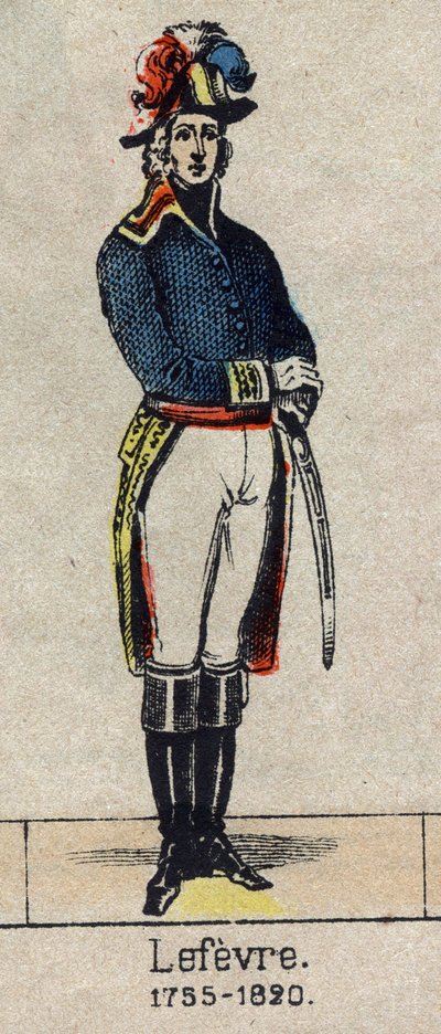 Portrait of Francois Joseph Lefebvre (1755-1820) Duke of Dantzig and of the Empire, Pair of France, then Baron and Pair of France Marechal of the Empire. Image of Epinal from the end of the 19th century by French School