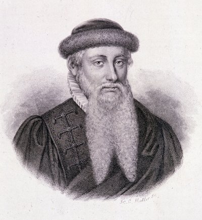 Portrait of Gutenberg - in Portrait of Useful Men by French School