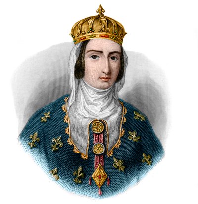 Portrait of Joan I of Navarre, queen regnant of Navarre and queen consort of France by French School