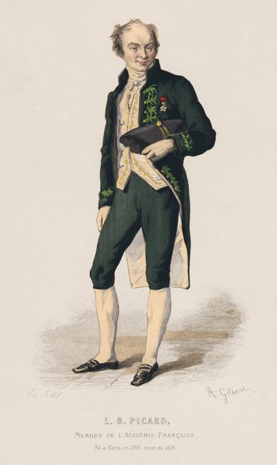 Portrait of Louis Benoit Picard, French Dramatist by French School