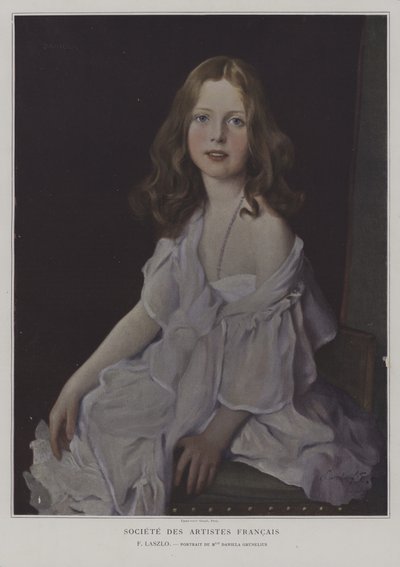 Portrait of Mademoiselle Daniela Grunelius by French School