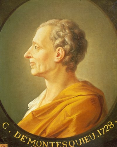 Portrait of Montesquieu (1689 - 1755) in Medallion by French School