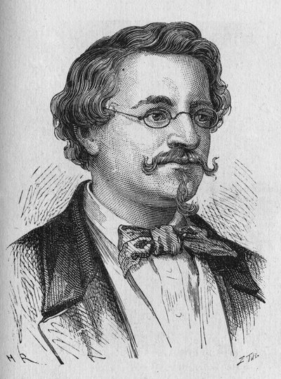 Portrait of Wilhem Hofmann - in “Album of Science; illustrious scientists; Great discoveries” 1896 by French School