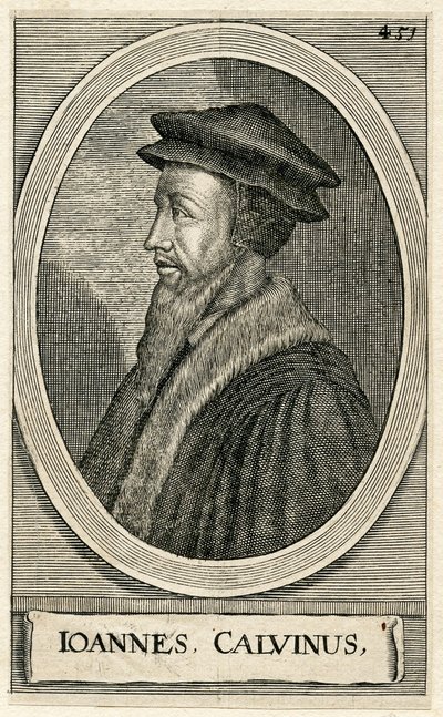 Portrait of the French theologian John Calvin by French School