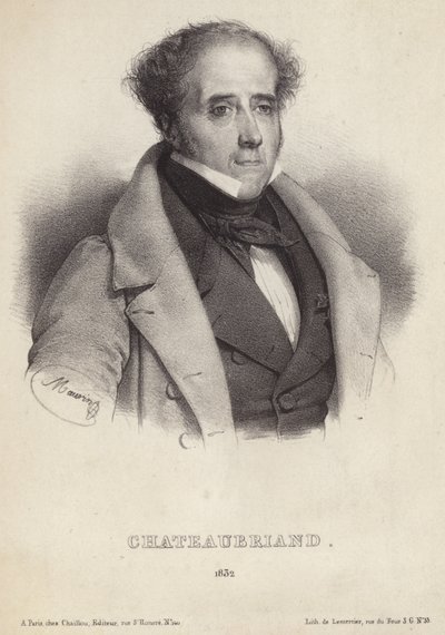 Portrait of Vicomte de Chateaubriand by French School