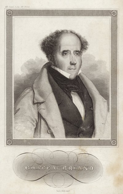 Portrait of Vicomte de Chateaubriand by French School