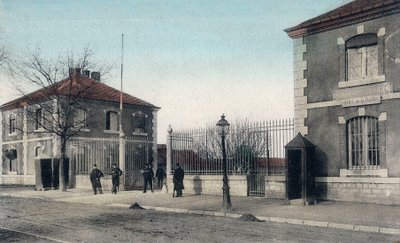 Postcard depicting the Barracks at Besancon, c. 1900 by French School