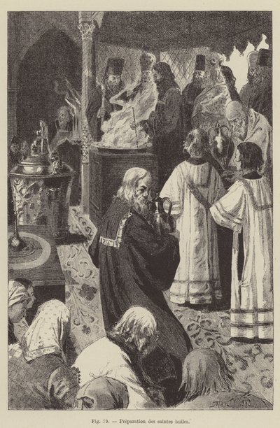 Preparation of the Holy Oils by French School