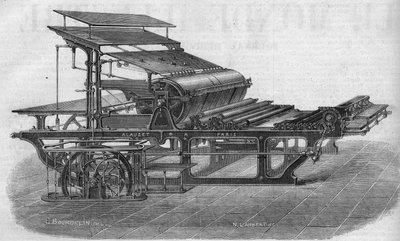Printing: typographic machine by M. Alauzet by French School