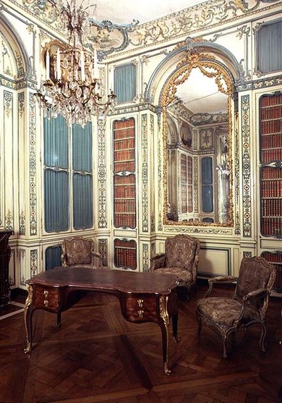 Private study of Dauphin Louis of France (1729-65) later a library by French School