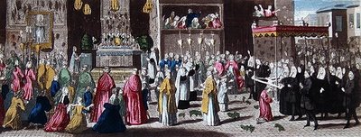 Procession during the Fete-Dieu in Paris by French School