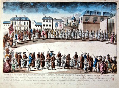 Procession in Paris of French Prisoners Released from Captivity in Algeria by Payment of Ransom by French School