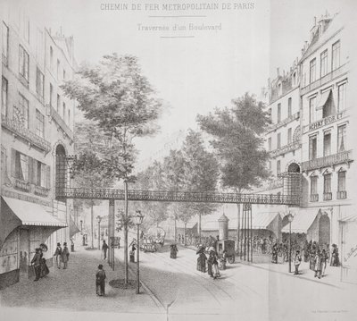 Project for an Overground Metro System in Paris by French School