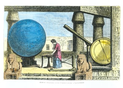 Ptolemy in the Observatory at Alexandria by French School