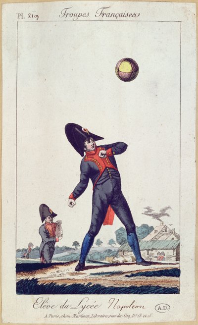Pupil of the Lycee Napoleon Playing Ball by French School