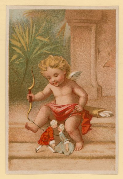 Putto Playing by French School