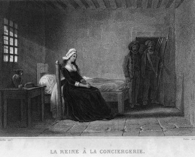 Queen Marie Antoinette in the Concierge Prison by French School