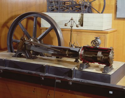 Reconstruction of the Steam Engine Invented by George Henry Corliss by French School