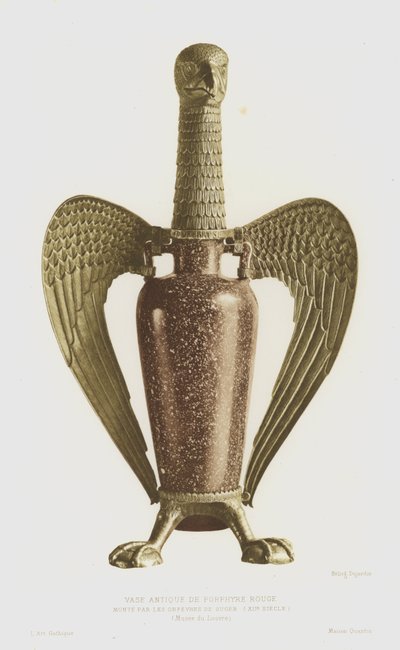 Red Porphyry Vase Mounted by the Goldsmiths of Abbot Suger by French School