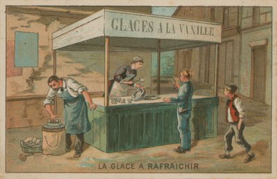 Refreshing ice cream by French School