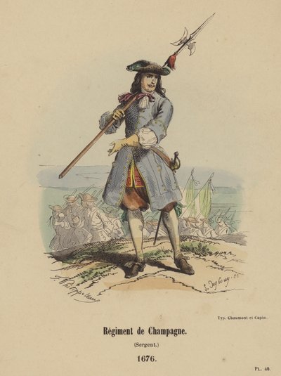 Champagne Regiment, Sergeant by French School