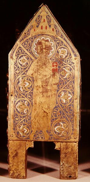 Reliquary chest of St. Calminius (detail) by French School