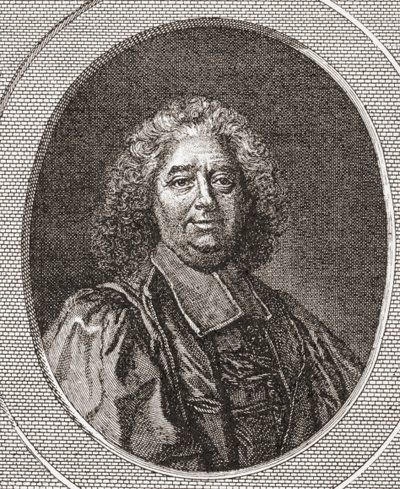 René Pucelle, 1655-1745. French Magistrate and Abbot of Saint Leonard Corbigny. From Les Heures Libres Published 1908 by French School