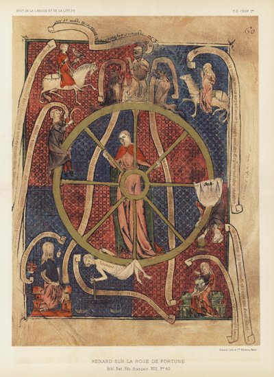 Renard Sur La Roue De Fortune by French School
